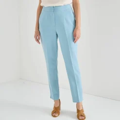 Pantalon 7/8ème coupe cigarette, uni
