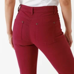 Pantalon 7/8ème fuselé stretch uni