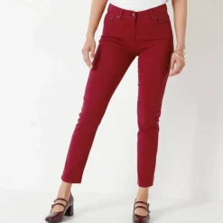 Pantalon 7/8ème fuselé stretch uni