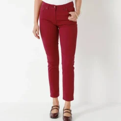 Pantalon 7/8ème fuselé stretch uni