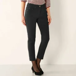 Pantalon 7/8ème fuselé stretch uni