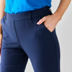 Pantalon 7/8ème fuselé uni