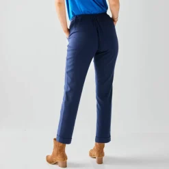 Pantalon 7/8ème fuselé uni