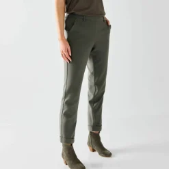 Pantalon 7/8ème fuselé uni