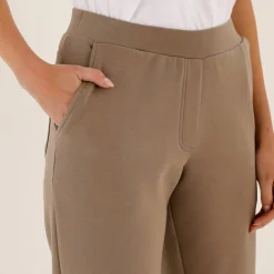 Pantalon 7/8ème à revers, en maille confort
