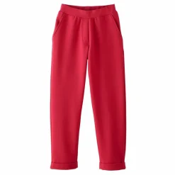 Pantalon 7/8ème à revers, en maille confort