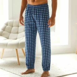 Pantalon pyjama coton carreaux