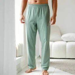 Pantalon pyjama coton uni