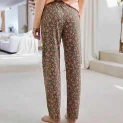 Pantalon pyjama imprimé fleuri 