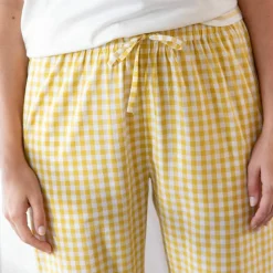 Pantalon pyjama large à carreaux