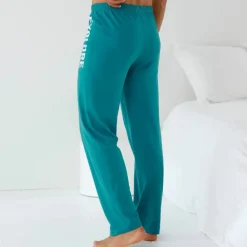 Pantalon pyjama uni avec motif