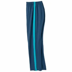 Pantalon pyjama uni bande contrastée