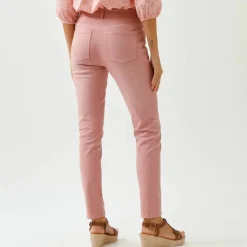 Pantalon slim, taille haute, grande stature
