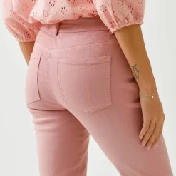 Pantalon slim, taille haute, moyenne stature