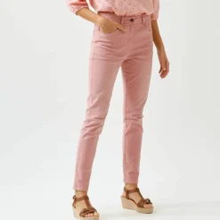 Pantalon slim, taille haute, petite stature