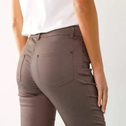 Pantalon stretch coutures affinantes