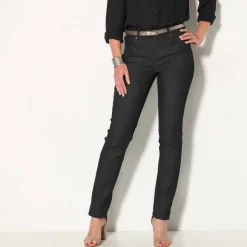 Pantalon stretch coutures affinantes