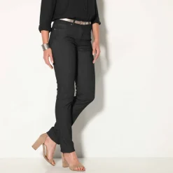 Pantalon stretch coutures affinantes