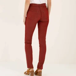 Pantalon stretch coutures affinantes