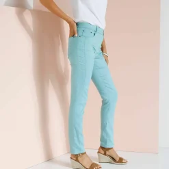 Pantalon stretch coutures affinantes
