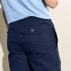 Pantalon toile ceinture élastiquée