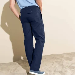 Pantalon toile ceinture élastiquée