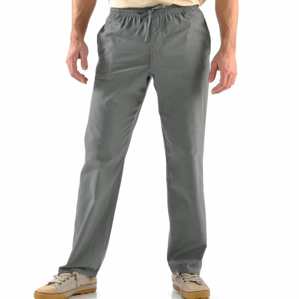 Pantalon toile ceinture élastiquée