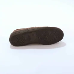 Pantoufles sans-gêne chevrons élastiquées côtés