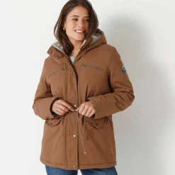 Parka déperlante doublée maille polaire