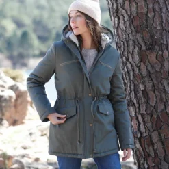 Parka déperlante doublée maille polaire