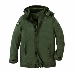 Parka imperméable doublée polaire à capuche