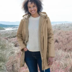 Parka imperméable fourrée, mi-longue