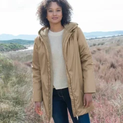 Parka imperméable fourrée, mi-longue