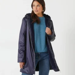Parka imperméable fourrée, mi-longue