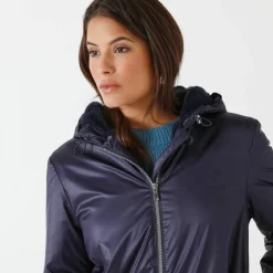 Parka imperméable fourrée, mi-longue