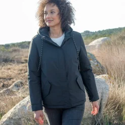 Parka imperméable zippée, à capuche
