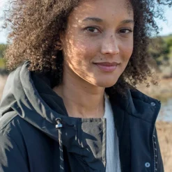 Parka imperméable zippée, à capuche
