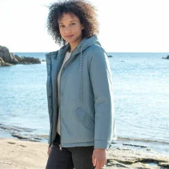 Parka imperméable zippée, à capuche