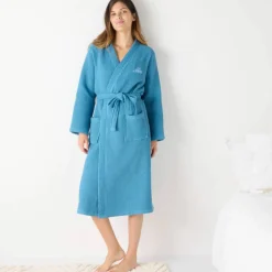 Peignoir col kimono mixte nid d’abeille Colombine®, 240g/m2