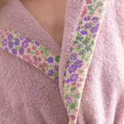 Peignoir de bain enfant à capuche éponge coton - 340 g/m²