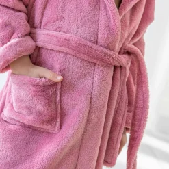 Peignoir de bain enfant licorne à capuche microfibre toute douce