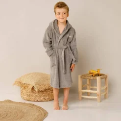 Peignoir de bain enfant personnalisable ourson à capuche