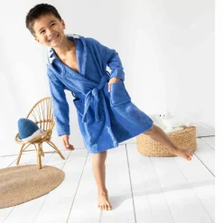 Peignoir de bain enfant requin éponge coton - 340g/m²