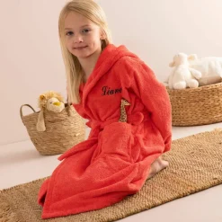 Peignoir de bain enfant Tigre personnalisé à capuche - éponge 340g/m²