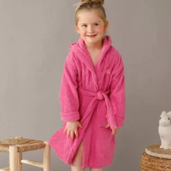 Peignoir enfant à capuche personnalisé - éponge bouclette 340 g/m²