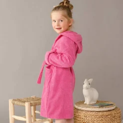 Peignoir enfant à capuche personnalisé - éponge bouclette 340 g/m²