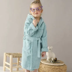 Peignoir enfant à capuche personnalisé - éponge bouclette 340 g/m²
