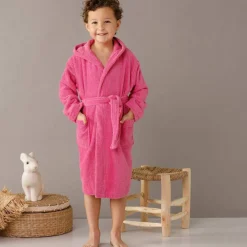 Peignoir enfant à capuche - éponge bouclette 340 g/m²
