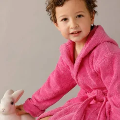 Peignoir enfant à capuche - éponge bouclette 340 g/m²