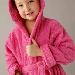 Peignoir enfant à capuche - éponge bouclette 340 g/m²